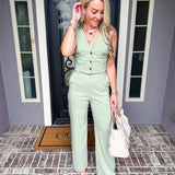 Serene Summer Green Trousers