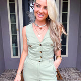 Serene Summer Gold Detail Vest