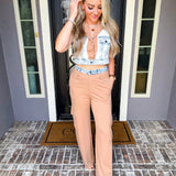 Fifth Avenue Edge Cargo Pants - Beige