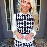 Regal Harlequin Top