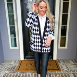 Regal Harlequin Cardigan