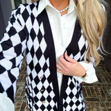 Regal Harlequin Cardigan