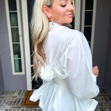 Couture Ruffle Belted Top