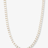 The Queens Tennis Necklacke 16" - Gold