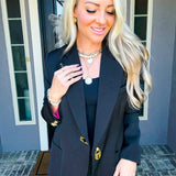 The Ritz Padlock Blazer - Black