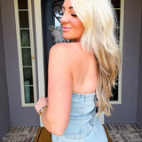 Queen In Denim & Diamonds Top