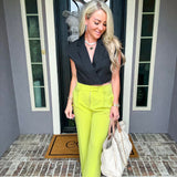 Pure Essence Cropped Blazer - Black