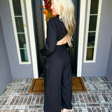Boardroom Belle Skirt Pant - Black