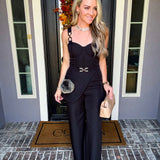 Paris Nights Chain Detail Jumpsuit