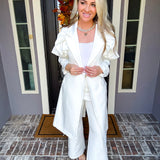Downtown Allure Ruffle Trench