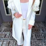 Downtown Allure Ruffle Trench