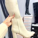 Over The Knee Boot - Cream