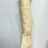 Over The Knee Boot - Cream