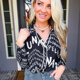 Runway Savage Graphic Blouse