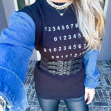 Baddie Boulevard Denim Detail Sweater