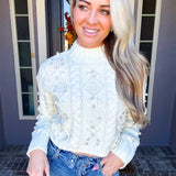 High Society Pearl Sweater