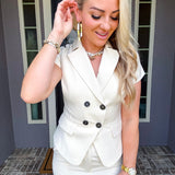 Meet Me In Rome Collared Top