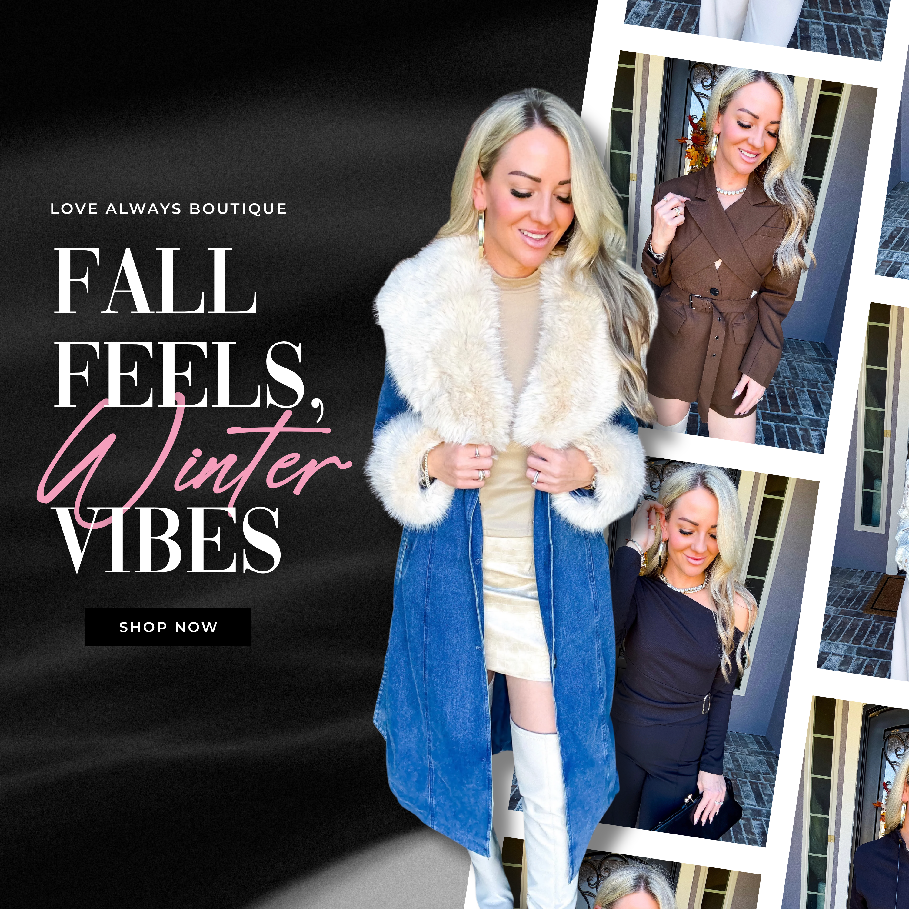 From pumpkin spice to COLD DAYS; WE have chic layers for every season. | Love Always 