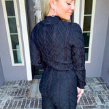 First Class Cable Knit Sweater