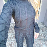 First Class Cable Knit Sweater