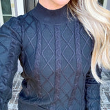 First Class Cable Knit Sweater