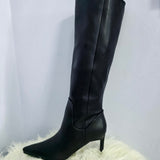 Regent Black Knee High Boot