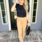 Perfect Date Suede Leggings