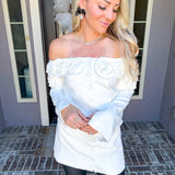 Ivory Evenings Rose Blazer