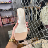 Classic Clear Block Heel