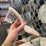 Classic Clear Block Heel