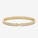 Ashley Malibu Lock Cuff 6mm - Gold