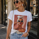 Too Glam To Care Jeweled Tee