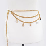 Money Moves Charm Belt - Gold