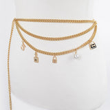 Money Moves Charm Belt - Gold