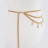 Money Moves Charm Belt - Silver