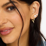 Gabriella Spiked Hoops - Gold