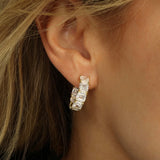 The Queens .75 Hoops - Gold