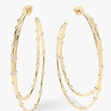 Big Ass Doubled Hoops 2.5 - Gold
