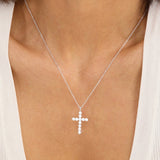 Oh She Fancy Small Cross Pendant - Silver