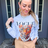 Vogue Leopard Sweatshirt