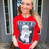 Preorder - Vogue Santa Sweatshirt