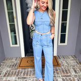 Lovers Whisper Denim Top