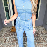 Lovers Whisper Denim Top