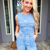 Lovers Whisper Denim Top