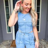 Lovers Whisper Denim Top