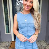 Lovers Whisper Denim Top