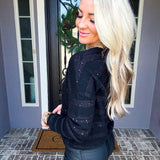 Diamond Dusk Glitter Sweater