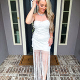 White Lotus Lace Dress