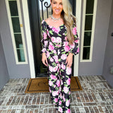 Petals & Prosecco Floral Jumpsuit