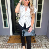 Vintage Muse Polka Dot Top